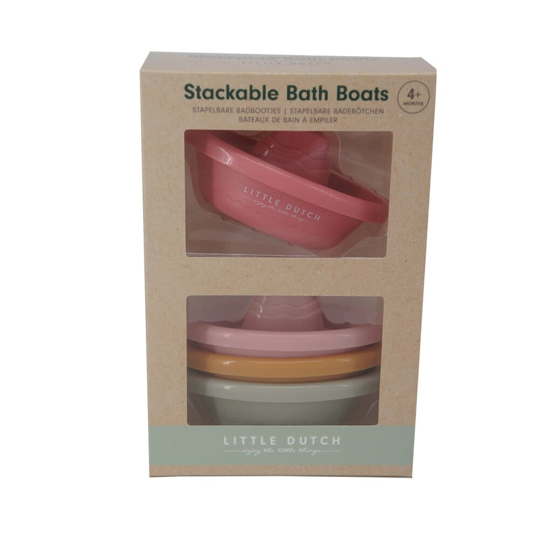 Afbeelding laden in galerijviewer, Little dutch 4 bad bootjes set roze