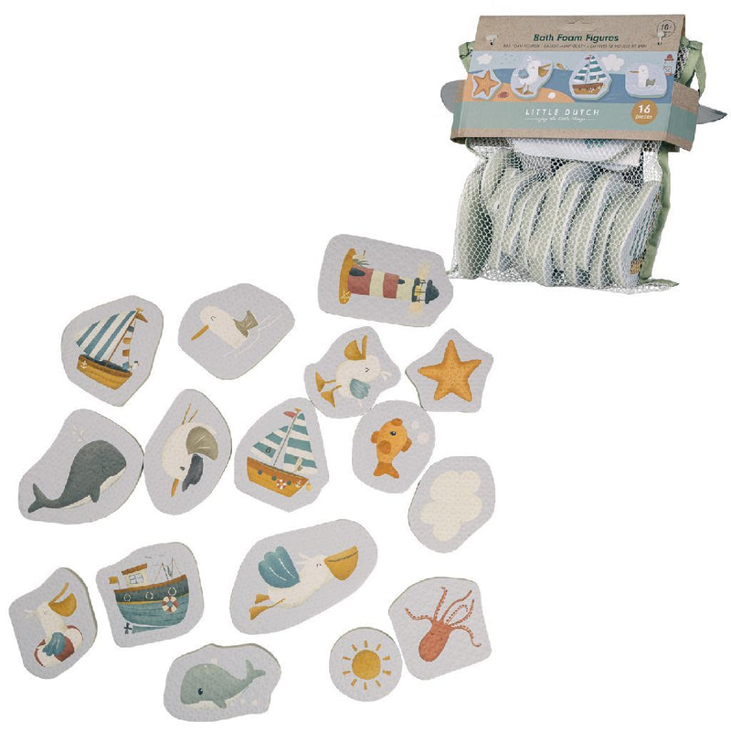 Afbeelding laden in galerijviewer, Rubo toys little dutch bad foam figuren sailors bay