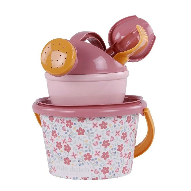 Afbeelding laden in galerijviewer, Little dutch pink flower strandset 5-delig roze