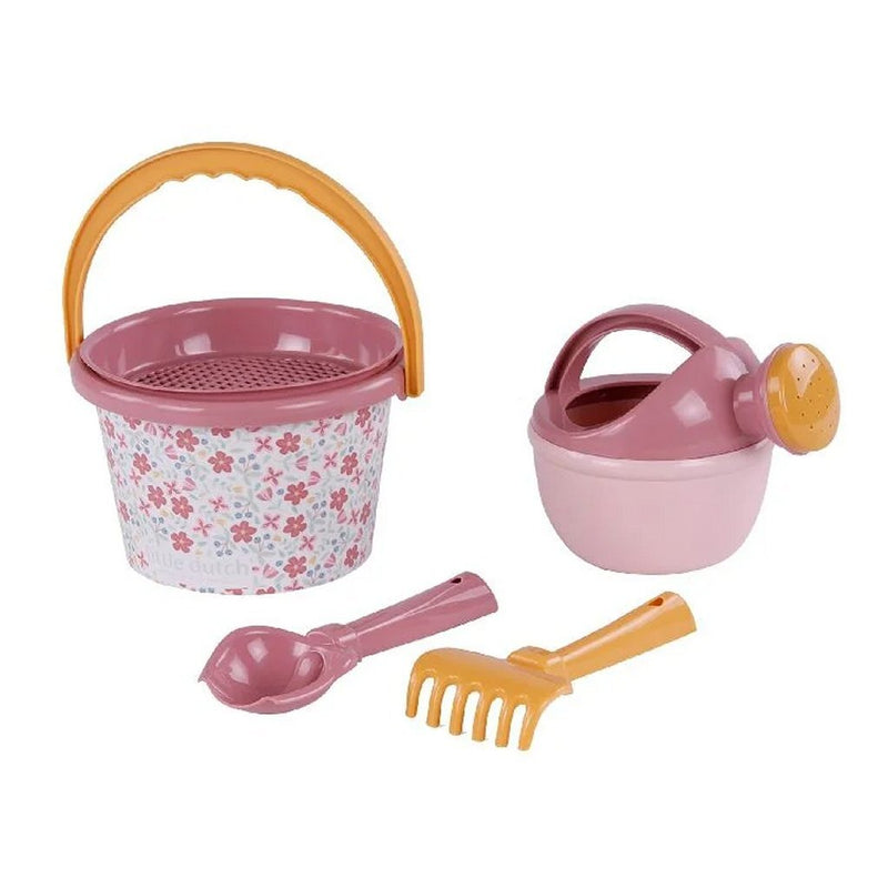 Afbeelding laden in galerijviewer, Little dutch pink flower strandset 5-delig roze