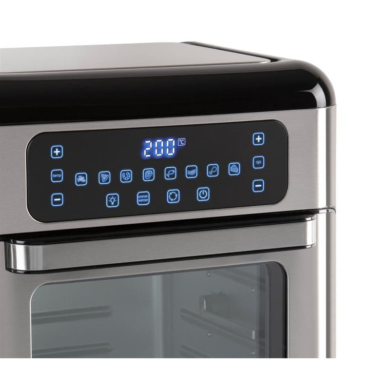 Afbeelding laden in galerijviewer, Inventum gf1200hld mini oven 12l 1500w zwart rvs