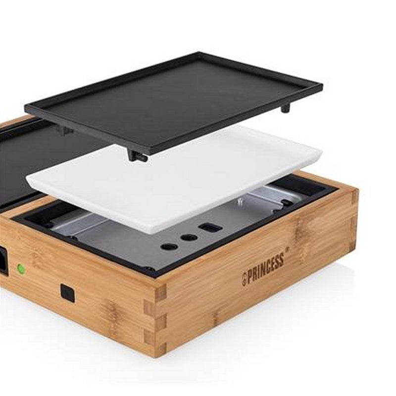 Afbeelding laden in galerijviewer, Princess 104040 dinner4 all pure gourmetstel zwart bamboe