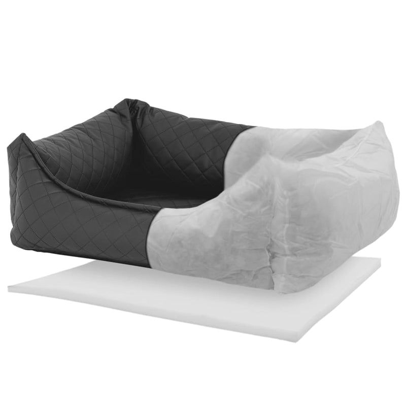 Afbeelding laden in galerijviewer, Madison hondenbed skai check 100x80x25 cm grijs