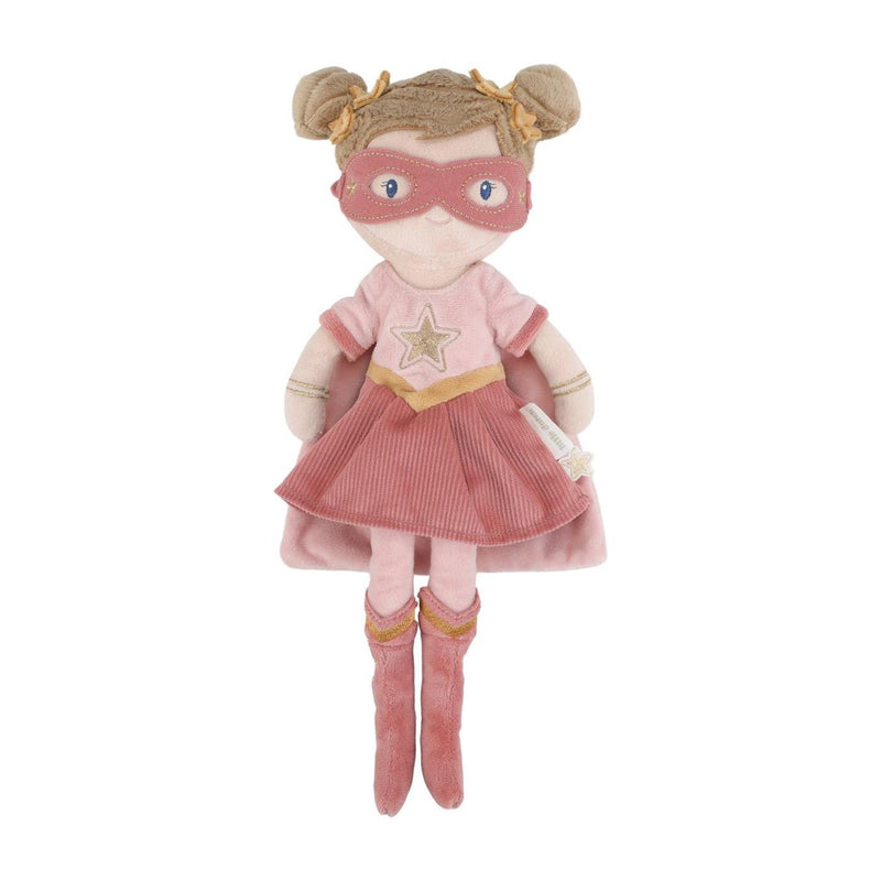 Afbeelding laden in galerijviewer, Little dutch superhero knuffelpop rosa - 35 cm