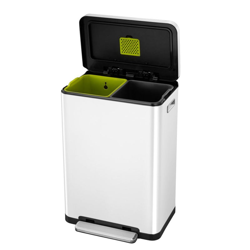 Afbeelding laden in galerijviewer, EKO EKO X-Cube Pedaalemmer 2x20L Wit