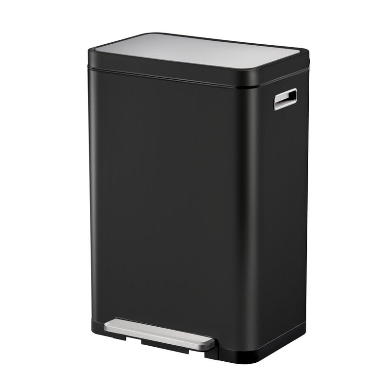 Afbeelding laden in galerijviewer, Eko x-cube pedaalemmer 2x20l zwart