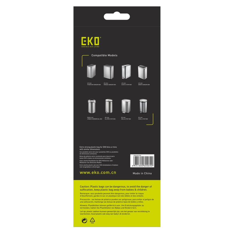 Afbeelding laden in galerijviewer, EKO EKO Afvalzakkenset F 24x12 st 40-60 L wit