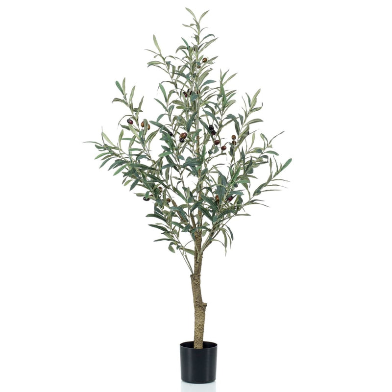 Afbeelding laden in galerijviewer, Emerald kunstplant in kunststof pot olijfboom 115 cm