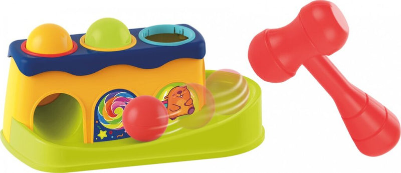 Afbeelding laden in galerijviewer, Little stars hamerbank met 3 rammelballen