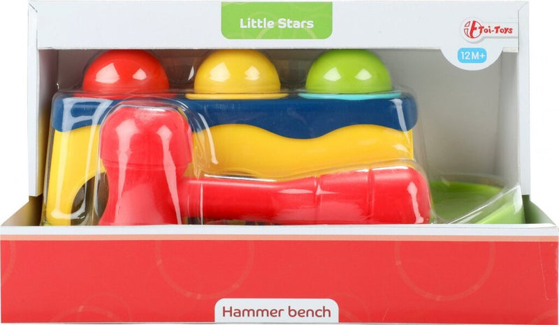 Afbeelding laden in galerijviewer, Little stars hamerbank met 3 rammelballen