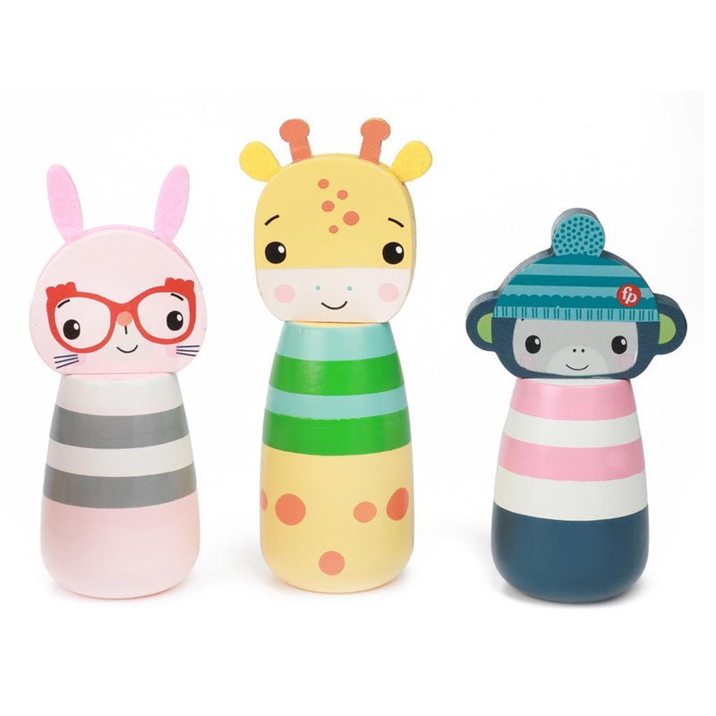 Afbeelding laden in galerijviewer, Fisher price houten kegelspel dieren