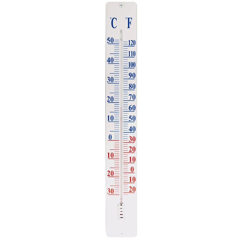 Afbeelding laden in galerijviewer, Esschert design thermometer op wandplaat th9 90 cm