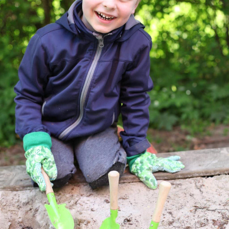 Afbeelding laden in galerijviewer, Esschert Design Esschert Design Kinder-Tuingereedschap 3-delig Groen
