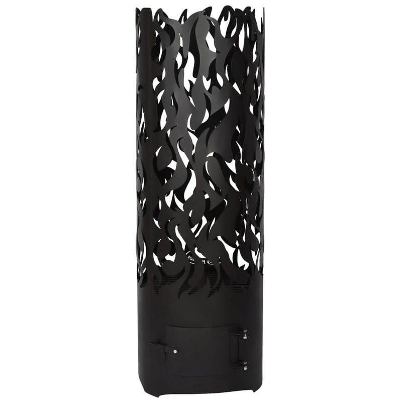 Afbeelding laden in galerijviewer, Esschert design vuurton flames koolstofstaal zwart ff408