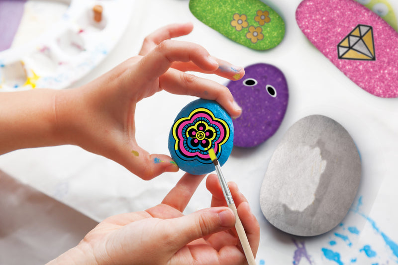 Afbeelding laden in galerijviewer, Grafix stenen schilderenop stenen neon