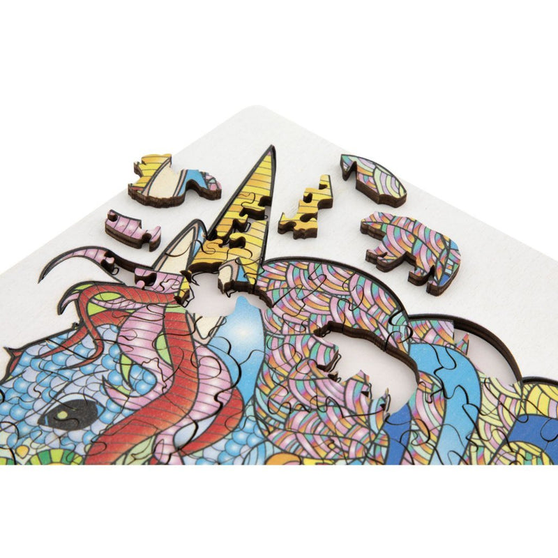 Afbeelding laden in galerijviewer, Creative craft group moxy houten puzzel eenhoorn 137 stukjes