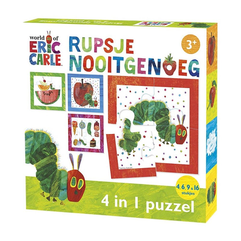 Afbeelding laden in galerijviewer, Bambolino toys rupsje nooitgenoeg puzzel, 4in1