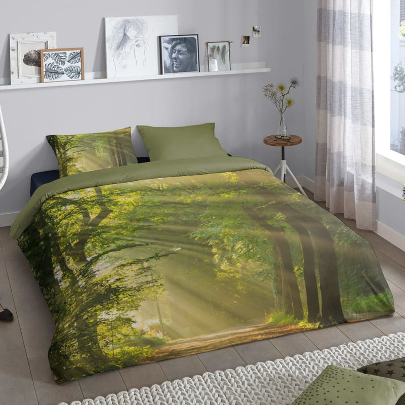 Afbeelding laden in galerijviewer, Good Morning Good Morning Dekbedovertrek WOODS 140x200 220 cm groen