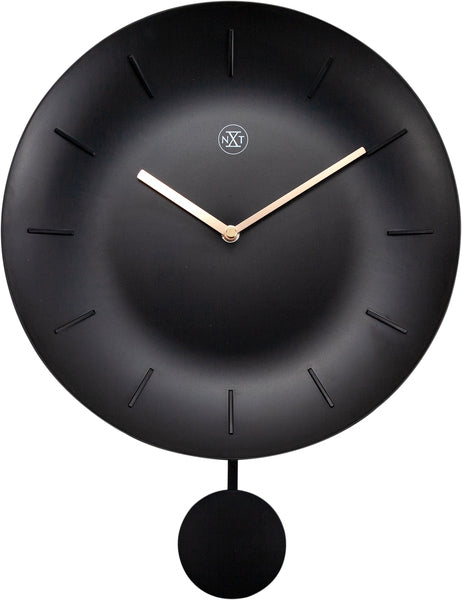 Afbeelding laden in galerijviewer, Nextime nx-7339zw wandklok nxt bowl ø 30 cm zwart