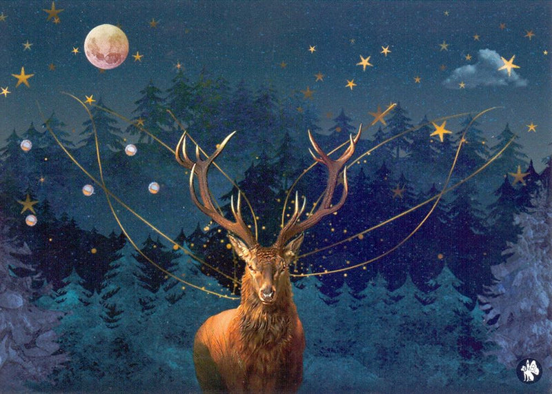 Afbeelding laden in galerijviewer, Prentbriefkaart cd10: christmas dee 6 st