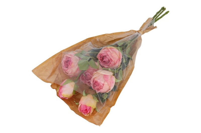 Afbeelding laden in galerijviewer, Countryfield kunst boeket rosa belle larissa d.roze 20x20xh55cm