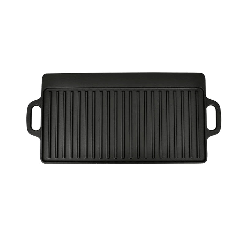 Afbeelding laden in galerijviewer, Vidaxl grillplaat dubbelzijdig 50x23 cm gietijzer