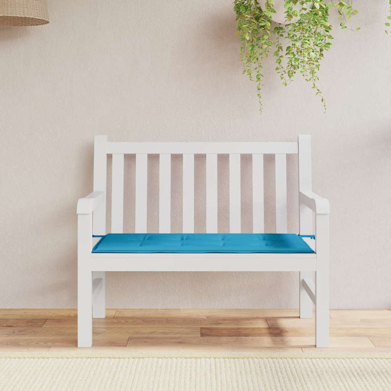 Afbeelding laden in galerijviewer, Vidaxl tuinbankkussen 120x50x3 cm oxford stof blauw