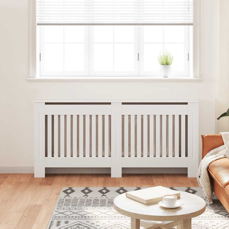 Afbeelding laden in galerijviewer, Vidaxl radiatorombouw wit mdf 172 cm