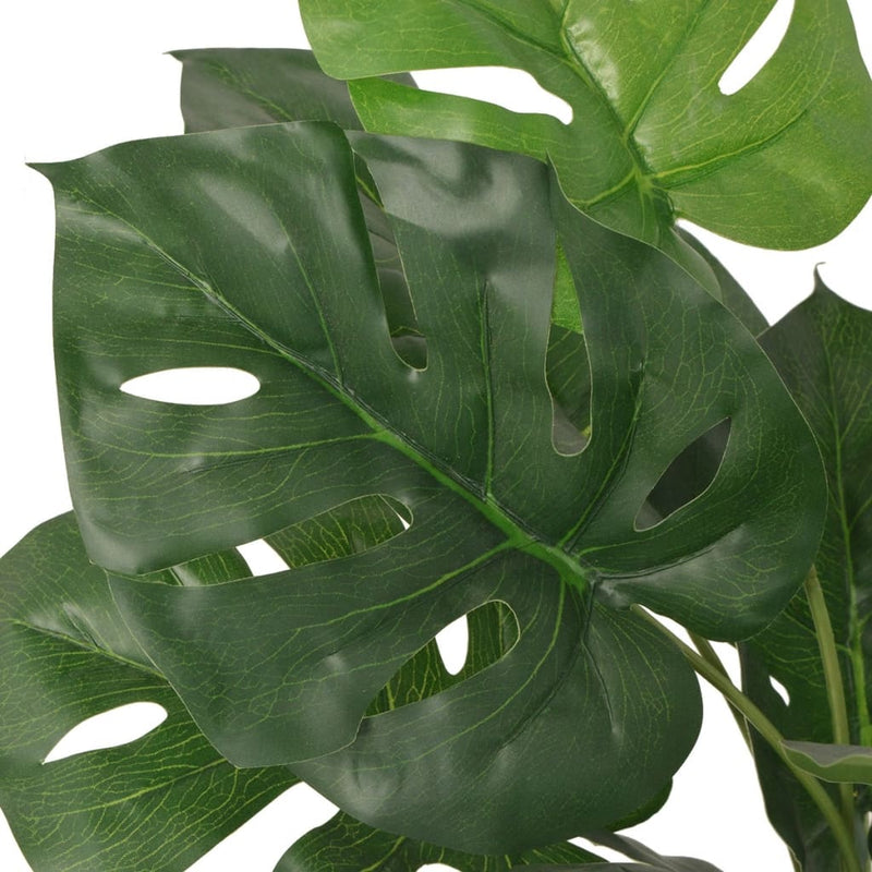 Afbeelding laden in galerijviewer, Vidaxl kunst monstera plant met pot 70 cm groen