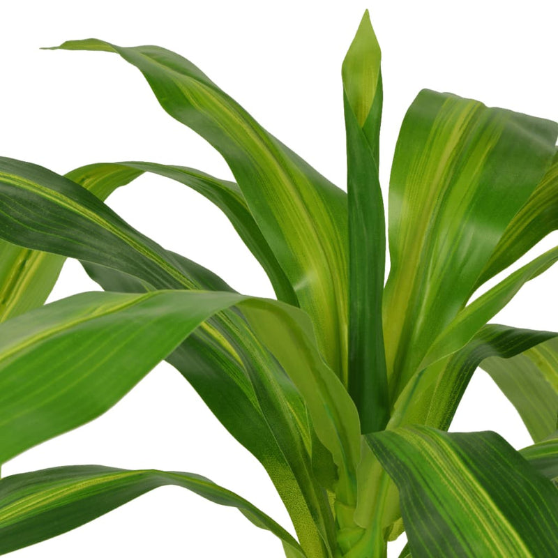 Afbeelding laden in galerijviewer, Vidaxl kunst dracena plant met pot 100 cm groen