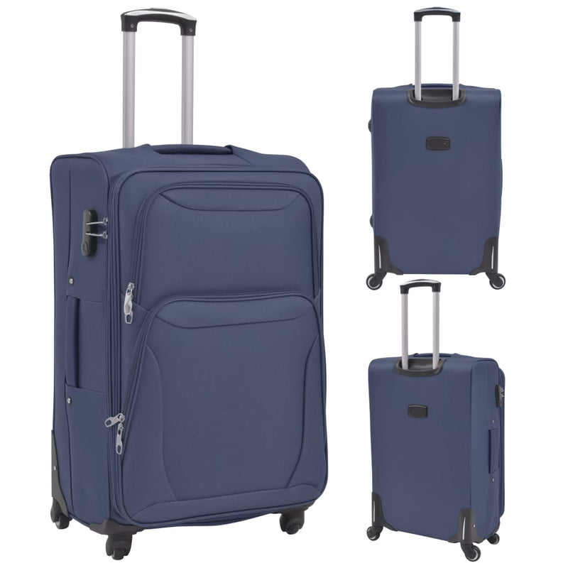Afbeelding laden in galerijviewer, Vidaxl trolleyset marineblauw 3-delig