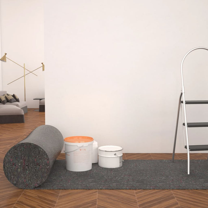 Afbeelding laden in galerijviewer, Vidaxl schildersvlies anti-slip 50 m 180 g m² grijs 2 st
