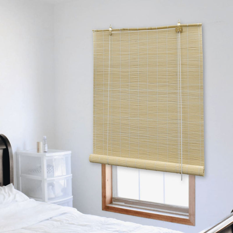 Afbeelding laden in galerijviewer, Vidaxl rolgordijn 100x220 cm bamboe naturel