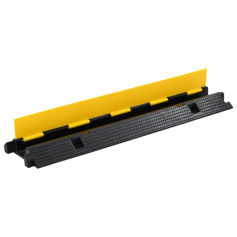 Afbeelding laden in galerijviewer, Vidaxl kabelbeschermer drempel 1 tunnel 100 cm rubber