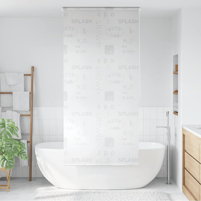 Afbeelding laden in galerijviewer, Vidaxl rolgordijn voor douche 80x240 cm splash