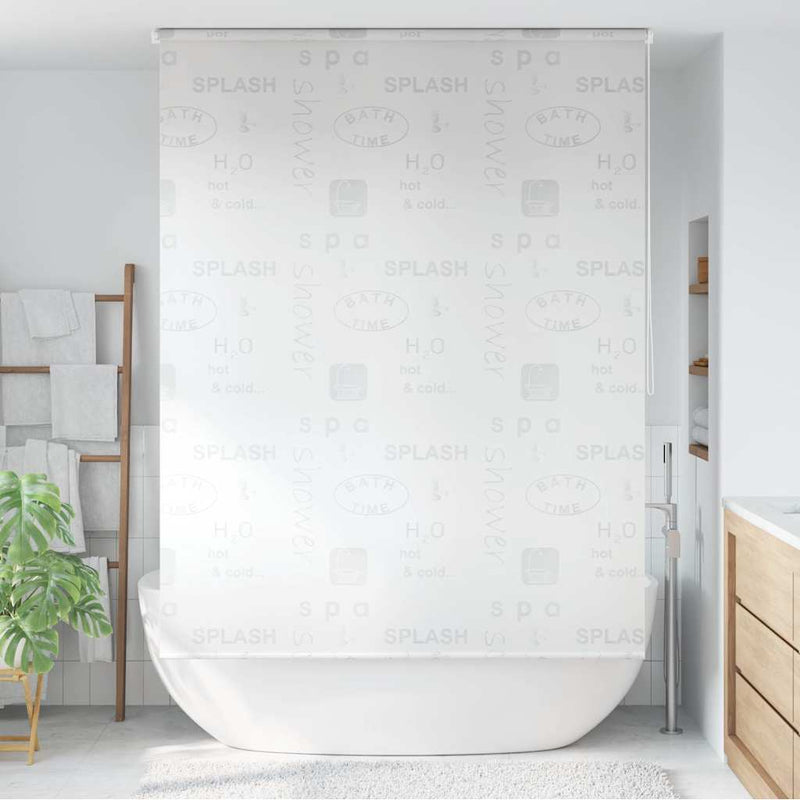 Afbeelding laden in galerijviewer, Vidaxl rolgordijn voor douche 140x240 cm splash