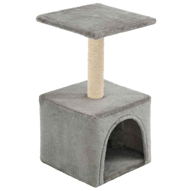 Afbeelding laden in galerijviewer, Vidaxl kattenkrabpaal met sisal krabpaal 55 cm grijs