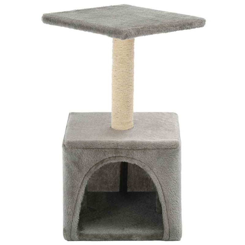 Afbeelding laden in galerijviewer, Vidaxl kattenkrabpaal met sisal krabpaal 55 cm grijs
