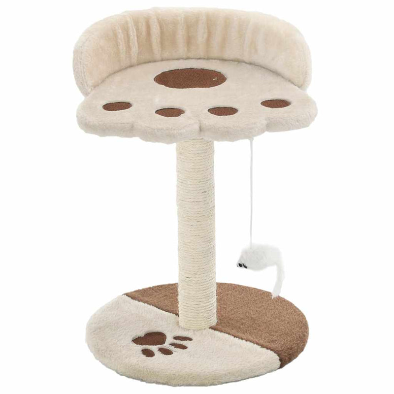Afbeelding laden in galerijviewer, Vidaxl kattenkrabpaal met sisal krabpaal 40 cm beige en bruin
