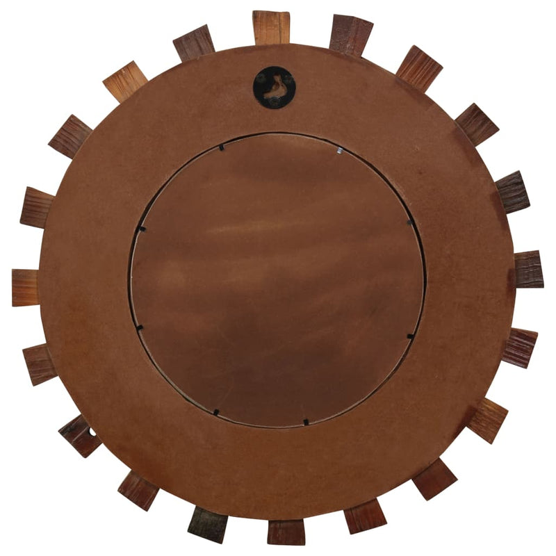 Afbeelding laden in galerijviewer, Vidaxl wandspiegel 70 cm massief gerecycled hout