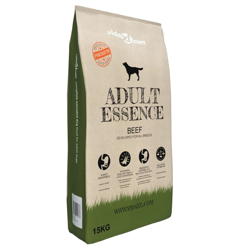 Afbeelding laden in galerijviewer, VidaXL Premium hondenvoer droog Adult Essence Beef 30 kg 2 st