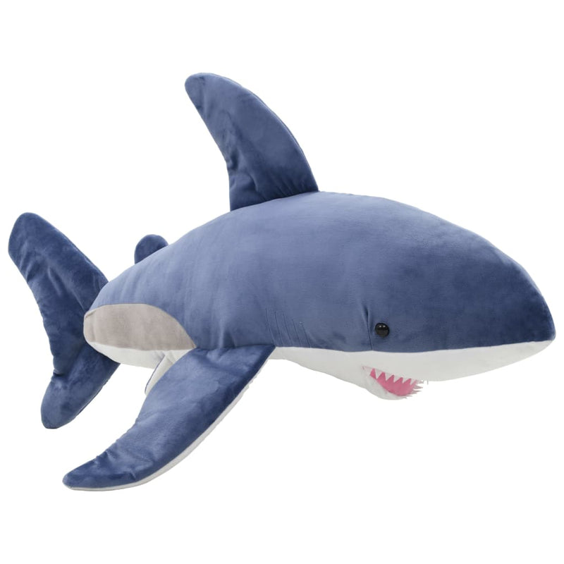 Afbeelding laden in galerijviewer, Vidaxl knuffel witte haai pluche blauw en wit