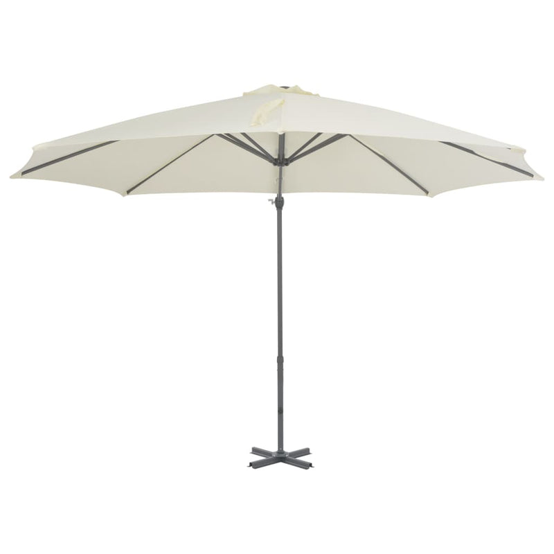 Afbeelding laden in galerijviewer, Vidaxl zweefparasol met aluminium paal 300 cm zandkleurig