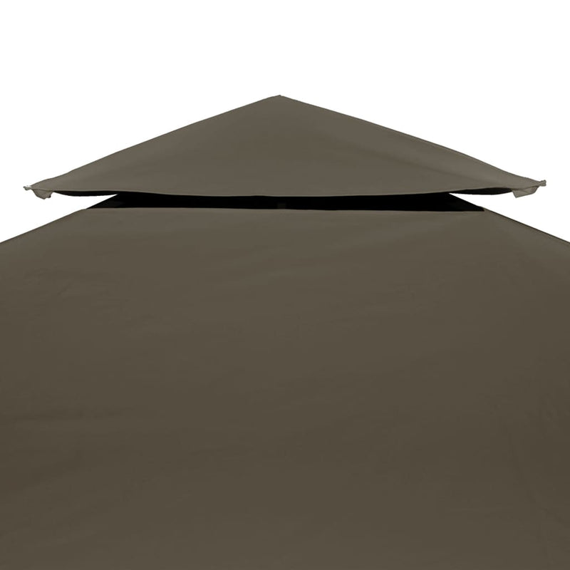 Afbeelding laden in galerijviewer, Vidaxl prieeldak 2-laags 4x3m 310 g m² taupe