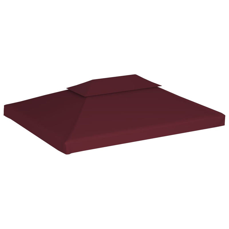 Afbeelding laden in galerijviewer, Vidaxl prieeldak 2-laags 4x3m 310 g m² bordeaux