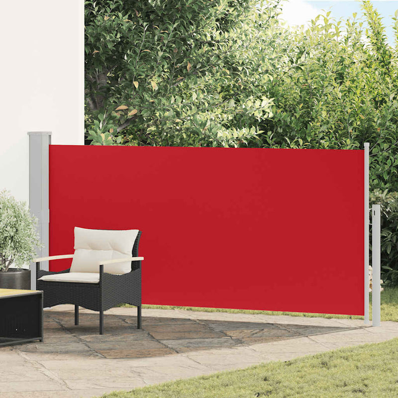 Afbeelding laden in galerijviewer, Vidaxl windscherm uittrekbaar 140x300 cm rood