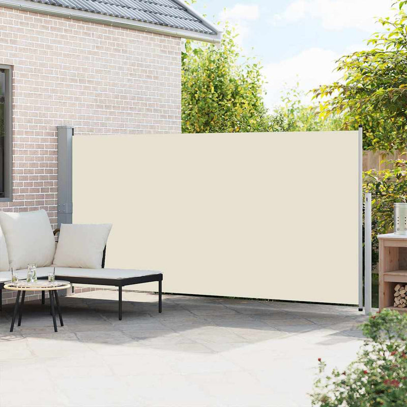 Afbeelding laden in galerijviewer, Vidaxl windscherm uittrekbaar 160x500 cm crème