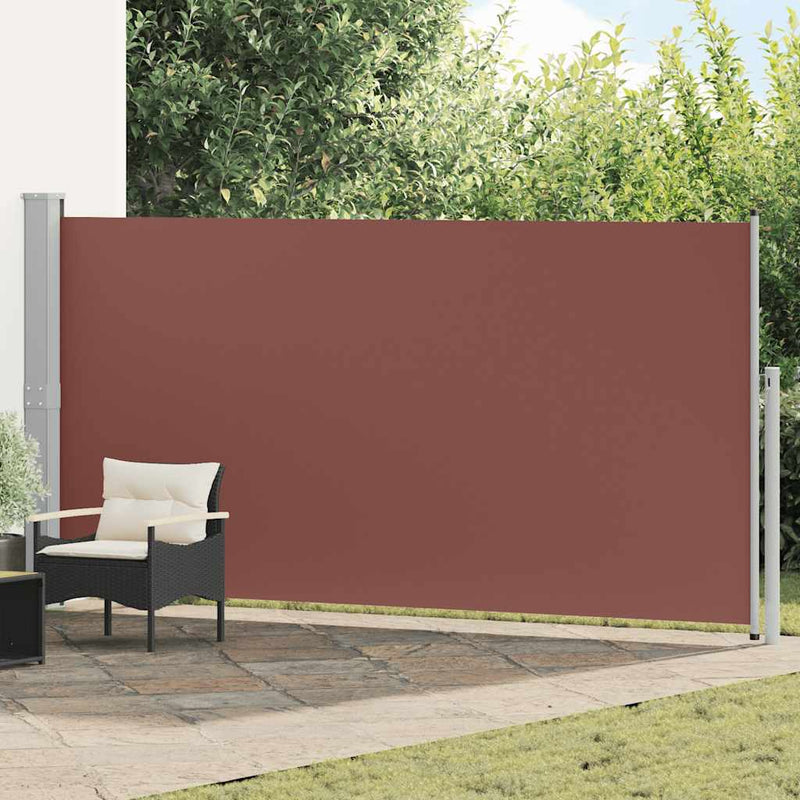 Afbeelding laden in galerijviewer, Vidaxl zijluifel uittrekbaar 160x500 cm bruin