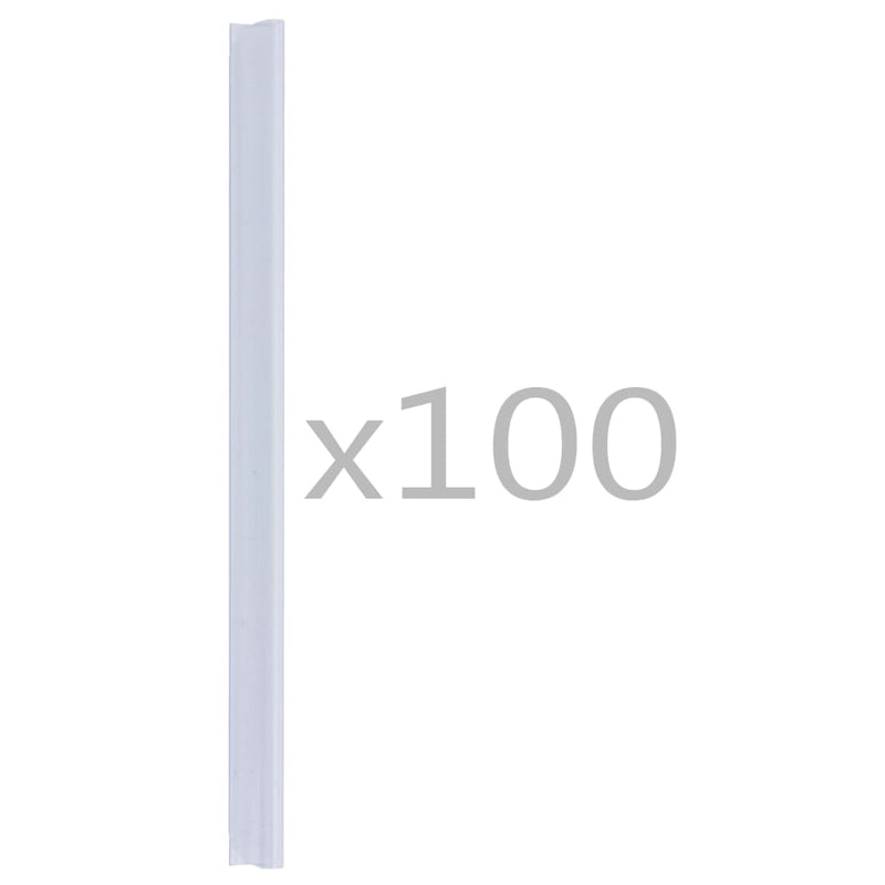 Afbeelding laden in galerijviewer, Vidaxl 100 st schuttingstrookklemmen pvc transparant