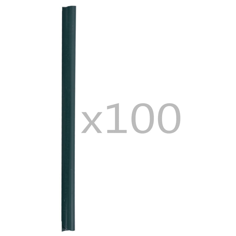 Afbeelding laden in galerijviewer, Vidaxl 100 st schuttingstrookklemmen pvc groen